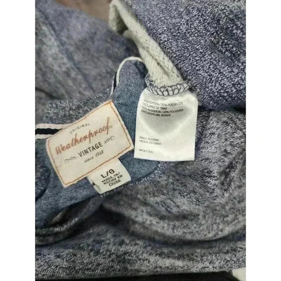 Weatherproof Vintage Sweatshirt Men’s Large Blue-Gray Long Sleeve - Picture 4 of 6